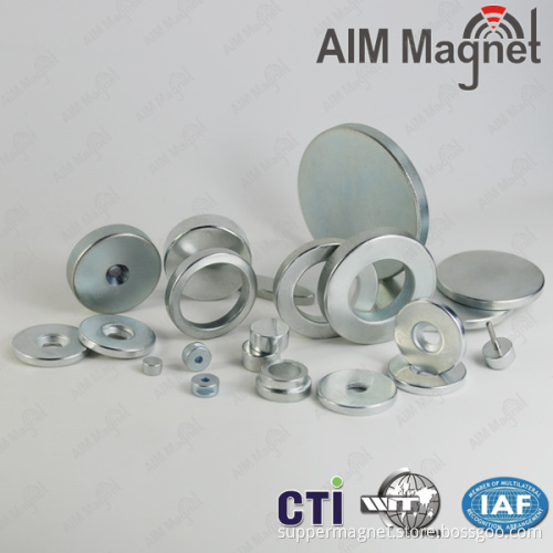 Custom neodymium magnet disc block ring